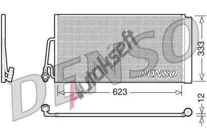 DENSO Kondenztor klimatizace DEN DCN05102, DCN05102