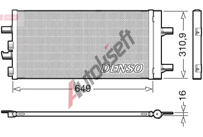 DENSO Kondenztor klimatizace DEN DCN05104, DCN05104