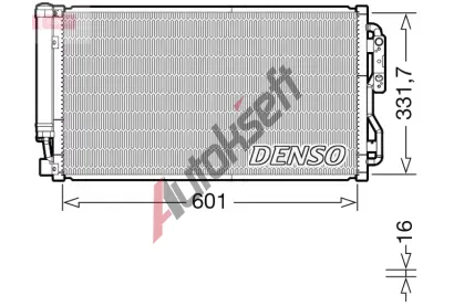 DENSO Kondenzátor klimatizace DEN DCN05105, DCN05105 DENSO Kondenzátor klimatizace DEN DCN05105, DCN05105