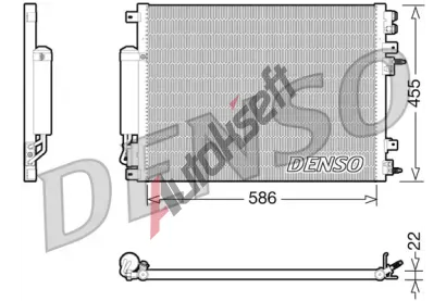 DENSO Kondenztor klimatizace DEN DCN06001, DCN06001