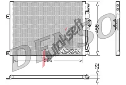 DENSO Kondenztor klimatizace DEN DCN06009, DCN06009