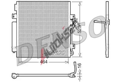 DENSO Kondenztor klimatizace DEN DCN06011, DCN06011
