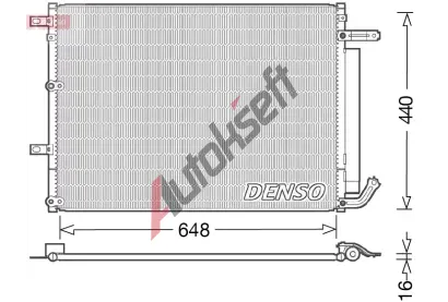 DENSO Kondenztor klimatizace DEN DCN06018, DCN06018