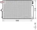 Kondenztor klimatizace DENSO ‐ DEN DCN06019