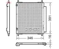 Kondenztor klimatizace DENSO ‐ DEN DCN07003