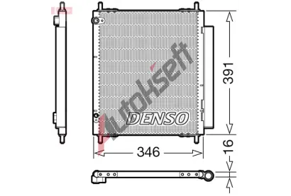 DENSO Kondenztor klimatizace DEN DCN07003, DCN07003