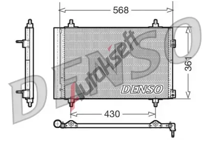 DENSO Kondenztor - klimatizace DEN DCN07008, DCN07008