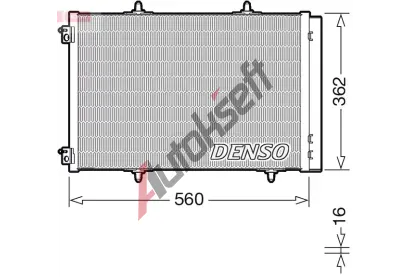 DENSO Kondenzátor klimatizace DEN DCN07061, DCN07061 DENSO Kondenzátor klimatizace DEN DCN07061, DCN07061