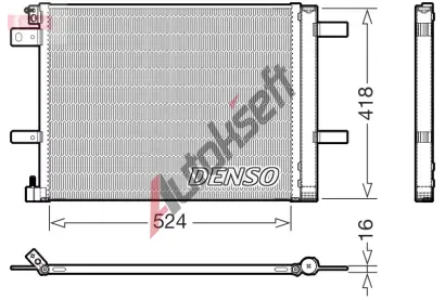 DENSO Kondenztor klimatizace DEN DCN07062, DCN07062