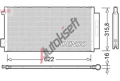 DENSO Kondenztor klimatizace DEN DCN09044, DCN09044