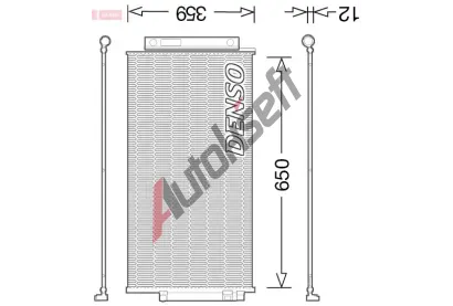 DENSO Kondenztor klimatizace DEN DCN09047, DCN09047
