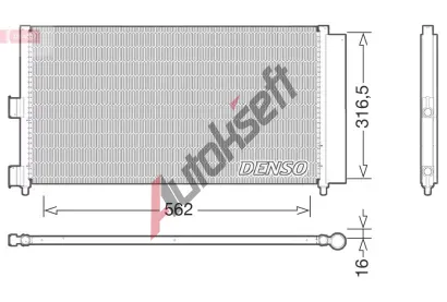 DENSO Kondenztor klimatizace DEN DCN09072, DCN09072