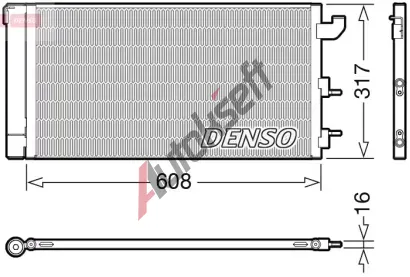 DENSO Kondenztor klimatizace DEN DCN09144, DCN09144
