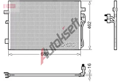 DENSO Kondenztor klimatizace DEN DCN09145, DCN09145