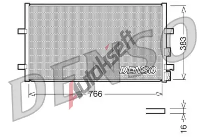 DENSO Kondenz�tor klimatizace DEN DCN10009, DCN10009