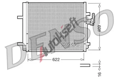 DENSO Kondenztor klimatizace DEN DCN10016, DCN10016