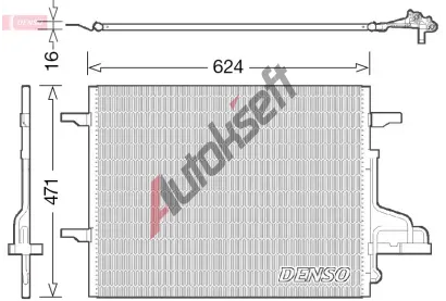 DENSO Kondenztor klimatizace DEN DCN10027, DCN10027