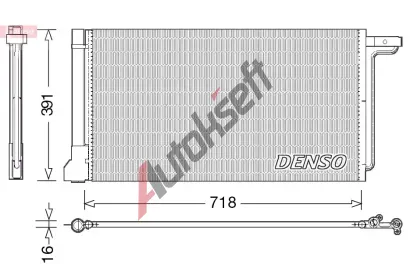 DENSO Kondenztor klimatizace DEN DCN10028, DCN10028