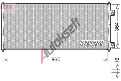 DENSO Kondenztor klimatizace DEN DCN10032, DCN10032