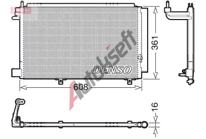 DENSO Kondenzátor klimatizace DEN DCN10041, DCN10041 DENSO Kondenzátor klimatizace DEN DCN10041, DCN10041