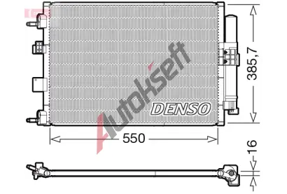 DENSO Kondenztor klimatizace DEN DCN10046, DCN10046