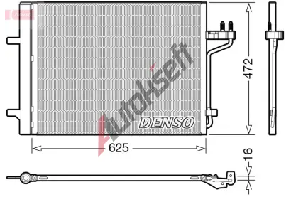 DENSO Kondenztor klimatizace DEN DCN10047, DCN10047