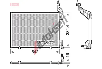 DENSO Kondenztor klimatizace DEN DCN10048, DCN10048