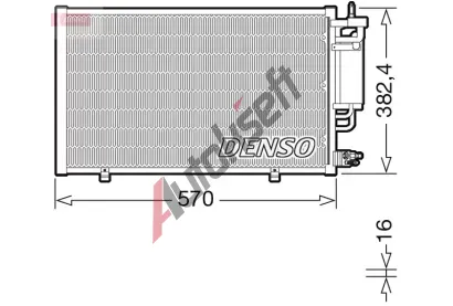 DENSO Kondenztor klimatizace DEN DCN10051, DCN10051