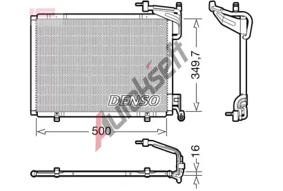 DENSO Kondenztor klimatizace DEN DCN10054, DCN10054