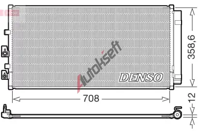DENSO Kondenz�tor klimatizace DEN DCN10062, DCN10062