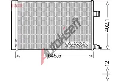 DENSO Kondenzátor klimatizace DEN DCN11009, DCN11009 DENSO Kondenzátor klimatizace DEN DCN11009, DCN11009