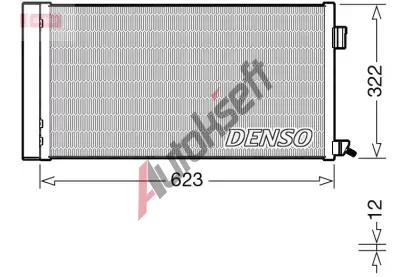 DENSO Kondenztor klimatizace DEN DCN11010, DCN11010