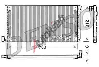 DENSO Kondenztor - klimatizace DEN DCN12001, DCN12001