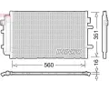 Kondenztor klimatizace DENSO ‐ DEN DCN12005