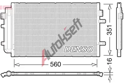 DENSO Kondenztor klimatizace DEN DCN12005, DCN12005