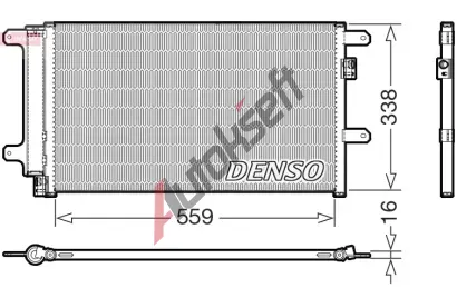 DENSO Kondenztor klimatizace DEN DCN12007, DCN12007
