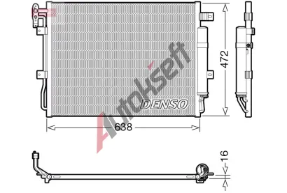 DENSO Kondenztor klimatizace DEN DCN14003, DCN14003