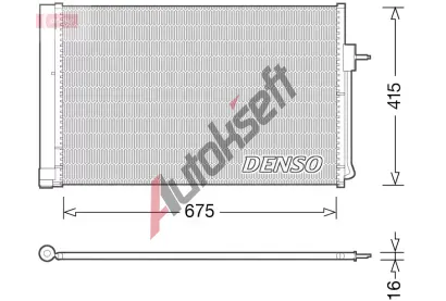 DENSO Kondenzátor klimatizace DEN DCN15001, DCN15001 DENSO Kondenzátor klimatizace DEN DCN15001, DCN15001