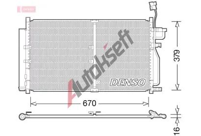DENSO Kondenztor klimatizace DEN DCN15003, DCN15003