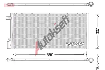 DENSO Kondenztor klimatizace DEN DCN15005, DCN15005