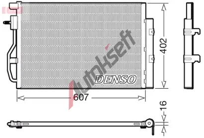 DENSO Kondenztor klimatizace DEN DCN15008, DCN15008