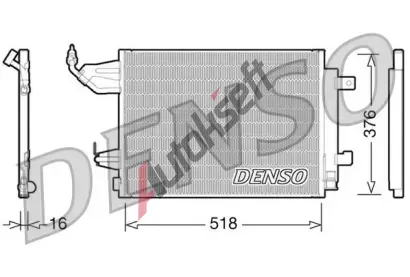 DENSO Kondenztor - klimatizace DEN DCN16001, DCN16001