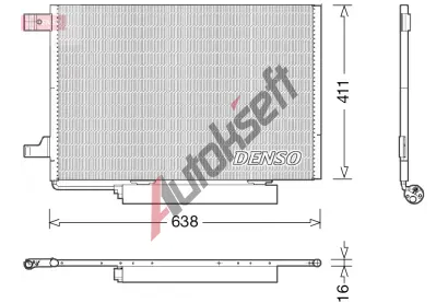 DENSO Kondenztor klimatizace DEN DCN17006, DCN17006