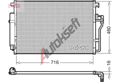 DENSO Kondenztor klimatizace DEN DCN17008, DCN17008