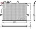 Kondenz�tor klimatizace&nbsp;DENSO&nbsp;&dash;&nbsp;DEN DCN17018