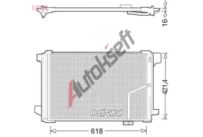DENSO Kondenztor klimatizace DEN DCN17035, DCN17035