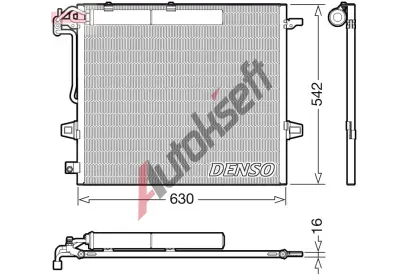 DENSO Kondenztor klimatizace DEN DCN17057, DCN17057