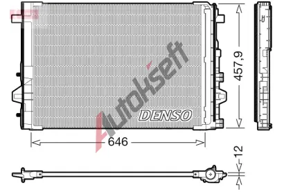 DENSO Kondenztor klimatizace DEN DCN17059, DCN17059