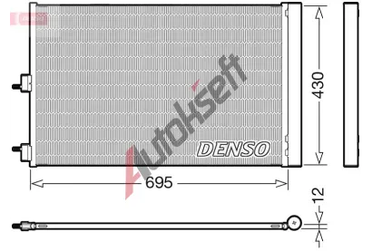 DENSO Kondenztor klimatizace DEN DCN17061, DCN17061