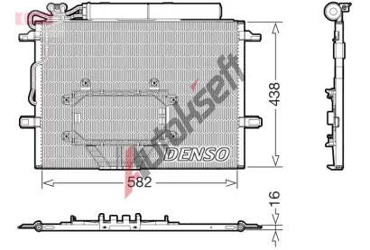 DENSO Kondenztor klimatizace DEN DCN17065, DCN17065